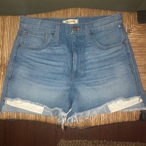 Madewell High Waisted Denim Shorts SZ 27